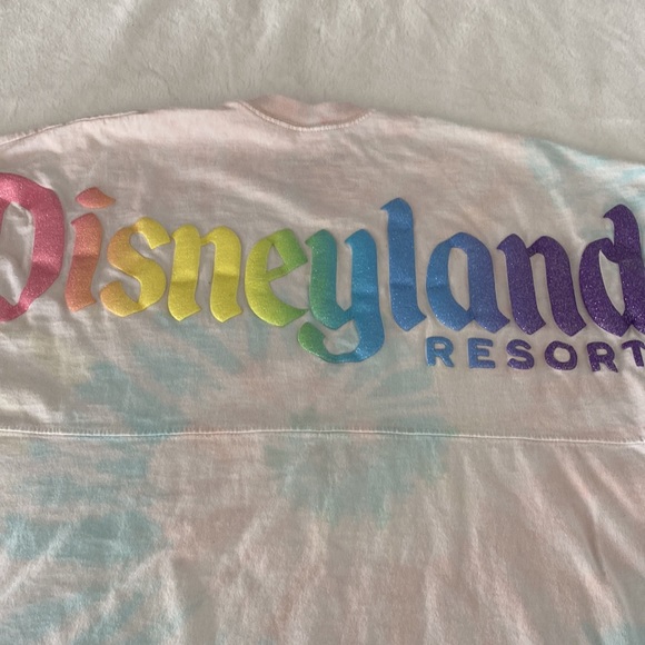 Disney Tops - Disney Disneyland Spirit Jersey Pastel Rainbow Tie-dye